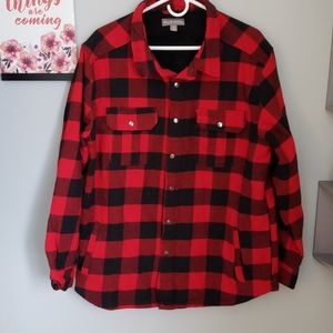 Flannel Fleece Lined Jacket